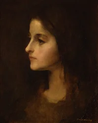 Portret van een jong meisje, ca. 1890